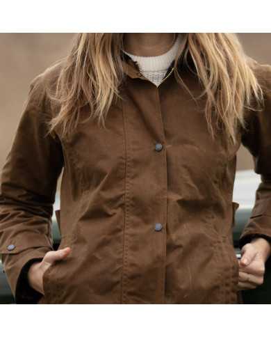 Victoria Ladies Wax Jacket Beige