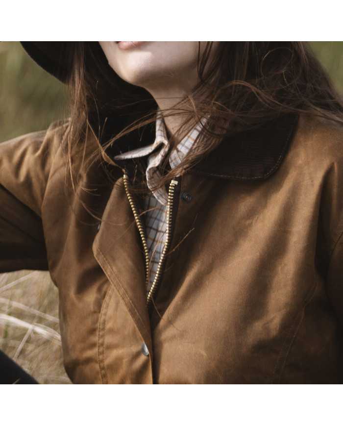 Victoria Ladies Wax Jacket Beige