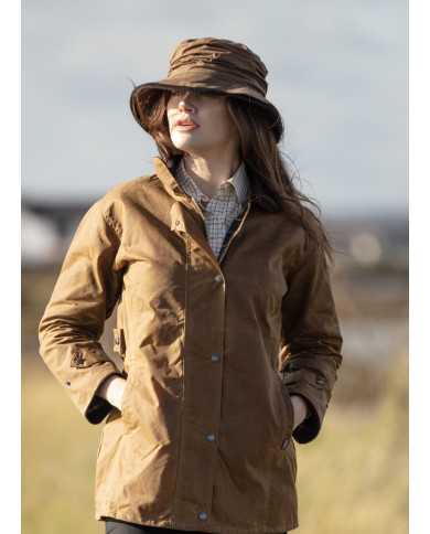 Victoria Ladies Wax Jacket Beige
