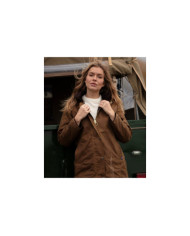 Victoria Ladies Wax Jacket Beige