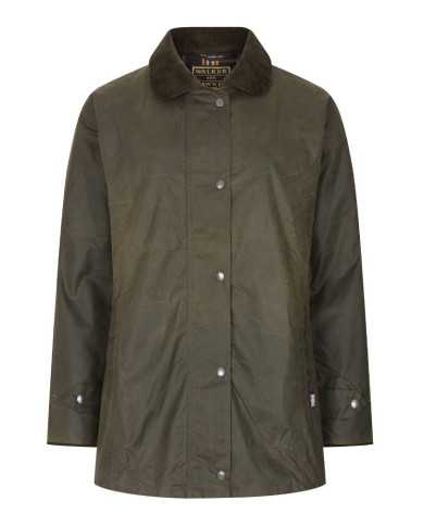 Victoria Ladies Wax Jacket Verde Oliva