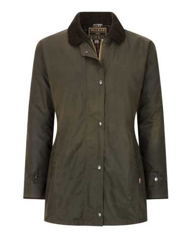 Victoria Ladies Wax Jacket Verde Oliva