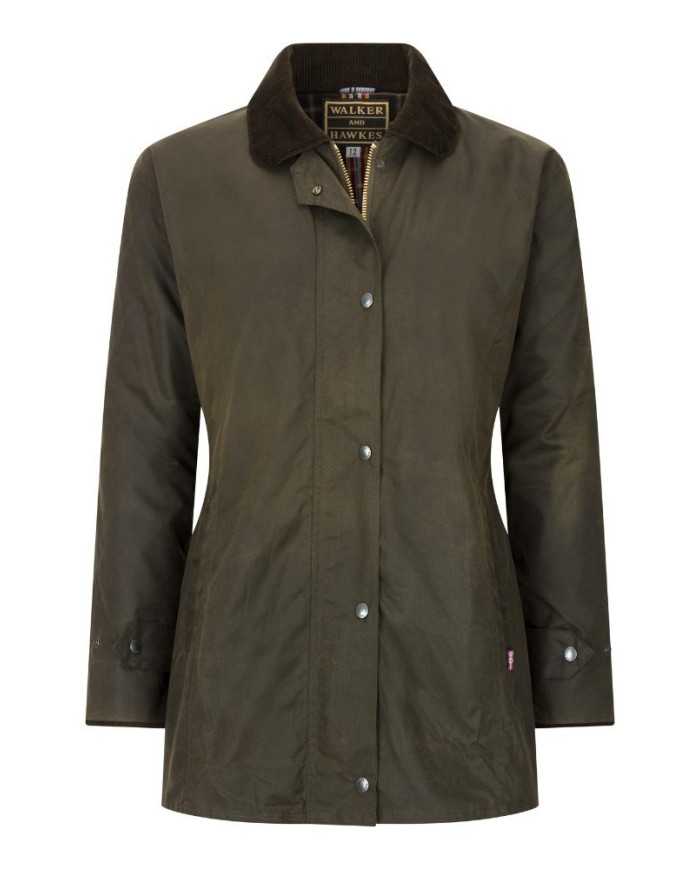 Victoria Ladies Wax Jacket Verde Oliva