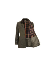Victoria Ladies Wax Jacket Verde Oliva