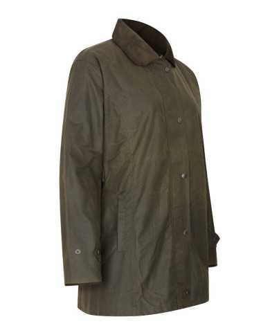 Victoria Ladies Wax Jacket Verde Oliva