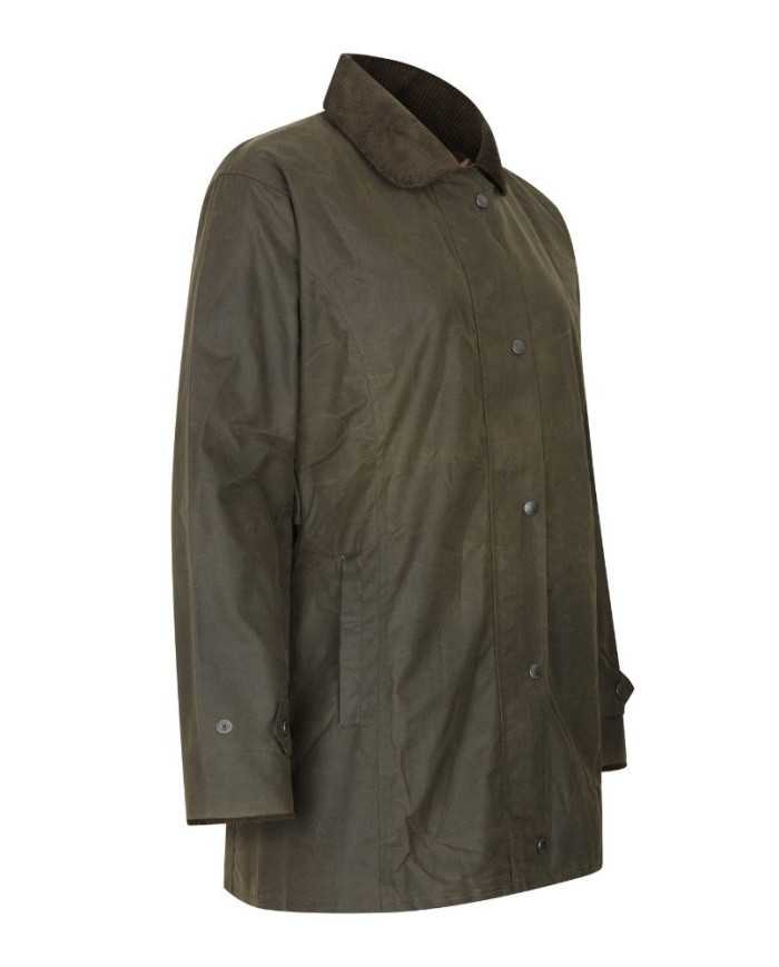 Victoria Ladies Wax Jacket Verde Oliva
