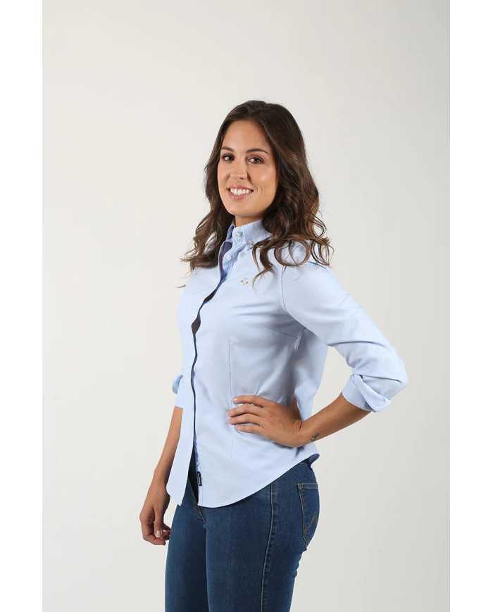 Camisa Oxford Celeste Solera