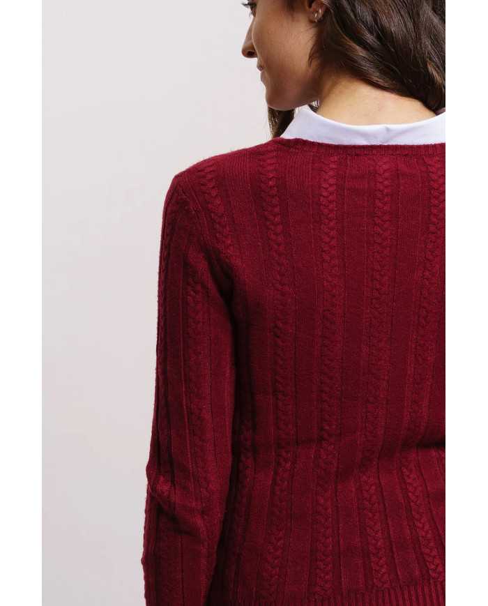 Jersey de Ochos Burdeos