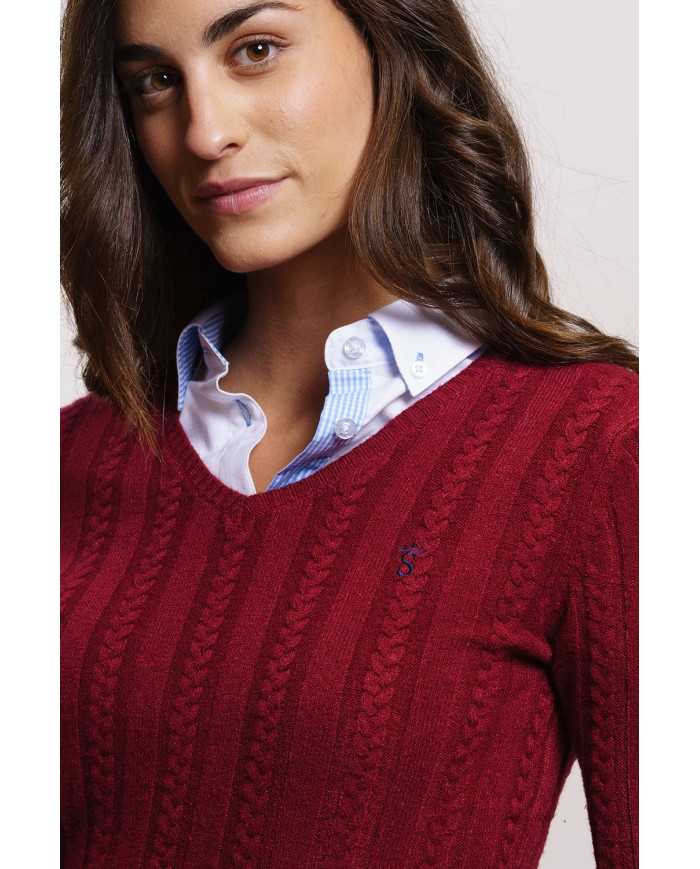 Jersey de Ochos Burdeos