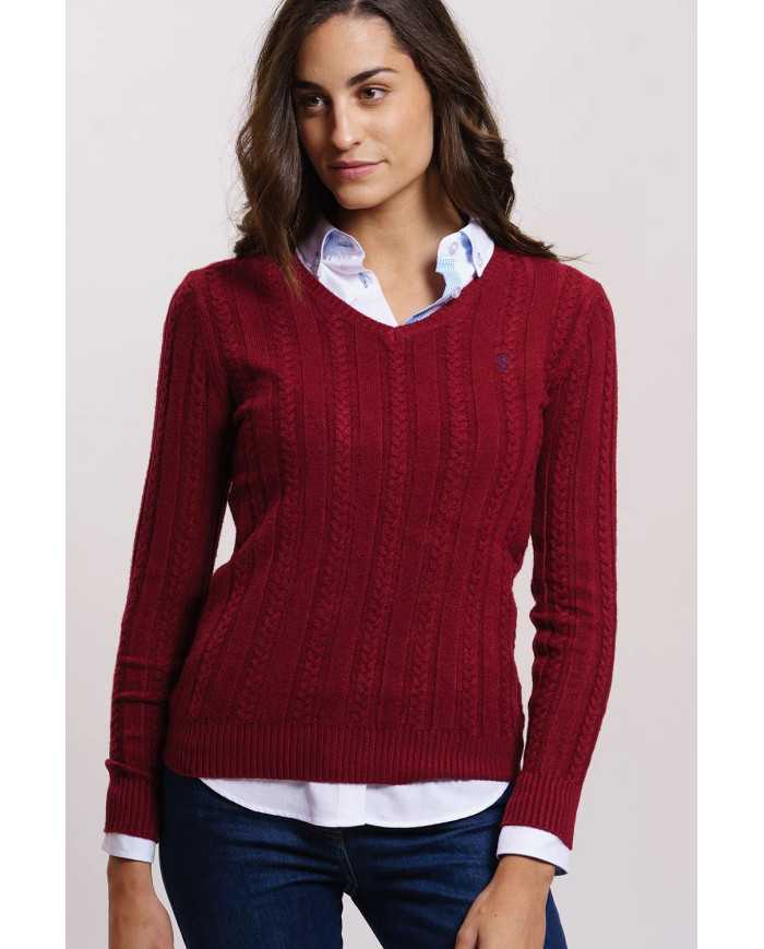 Jersey de Ochos Burdeos