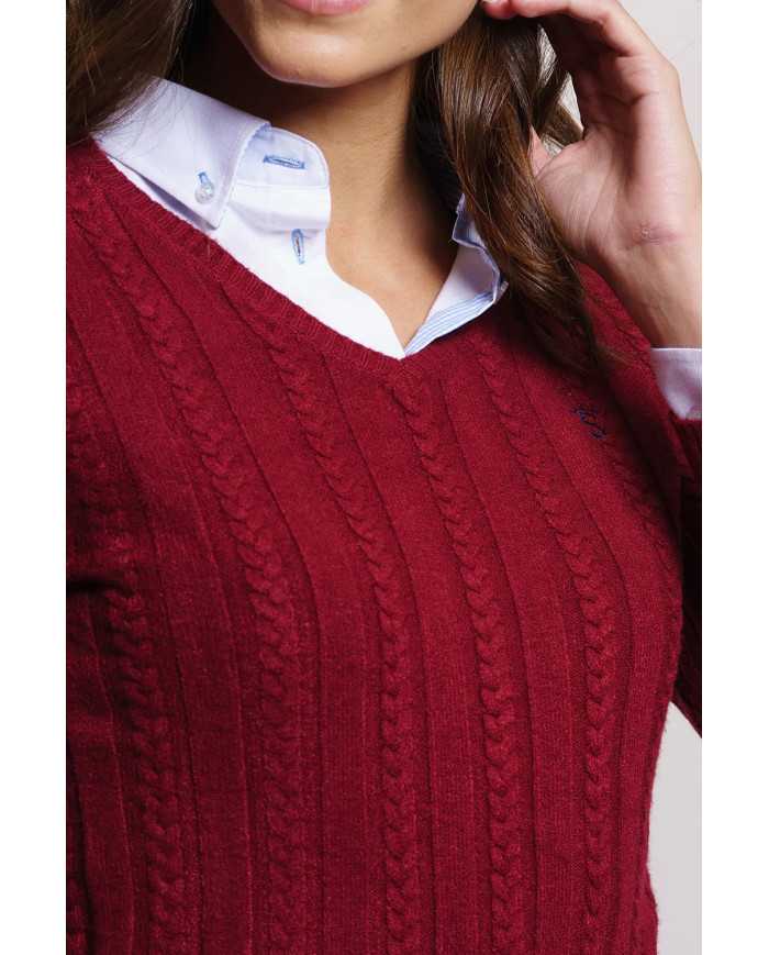 Jersey de Ochos Burdeos