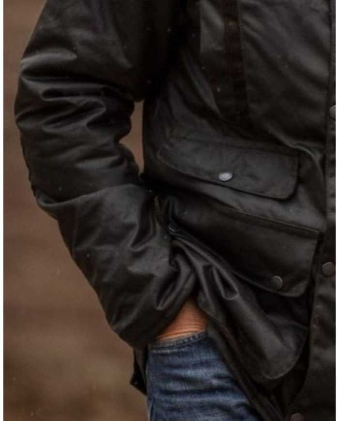 Wax Hawthorn Jacket Verde Oliva