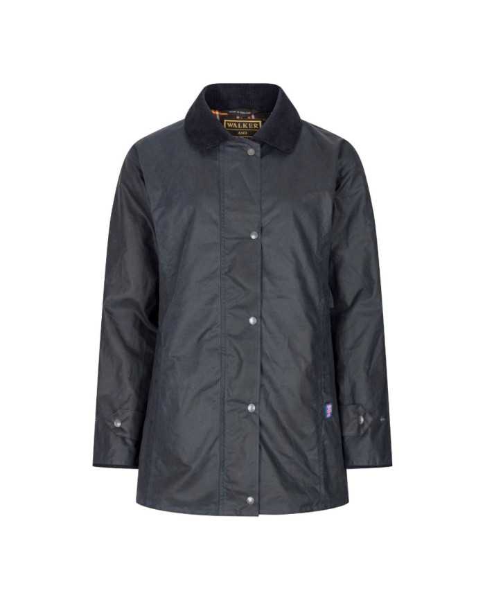 Victoria Ladies Wax Jacket Azul Marino