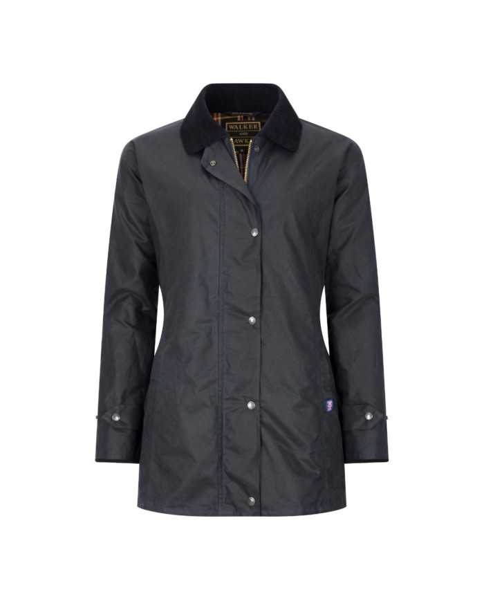 Victoria Ladies Wax Jacket Azul Marino