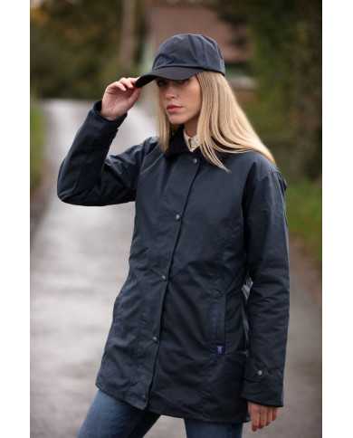 Victoria Ladies Wax Jacket Azul Marino