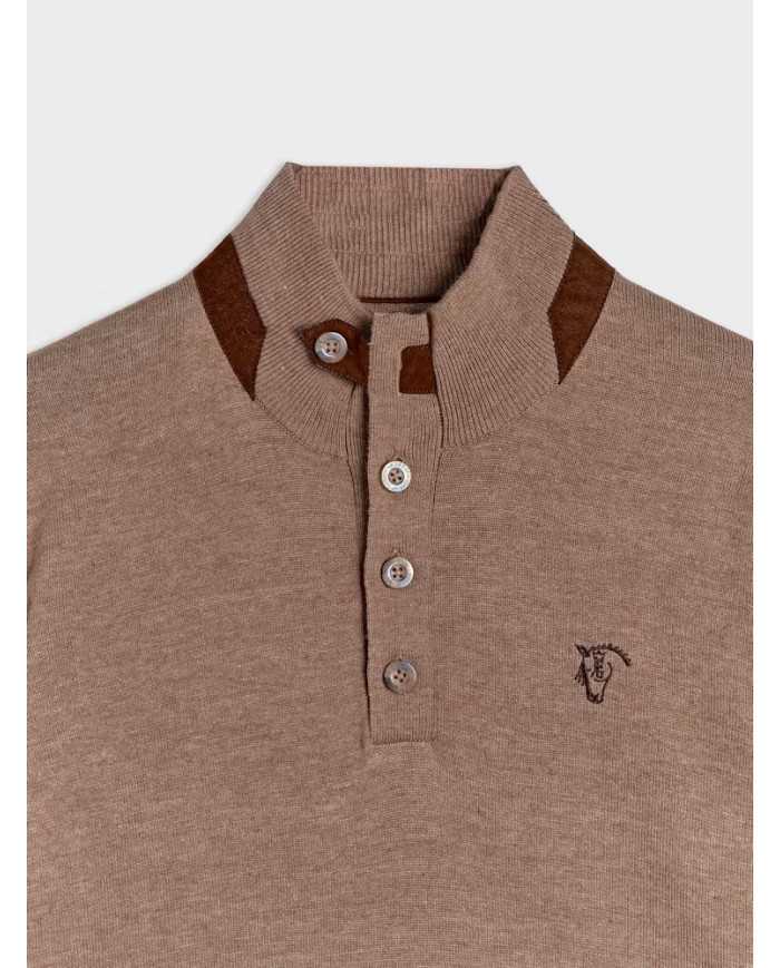 Jersey Melange Taupe