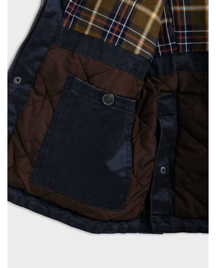 Chaleco efecto Wax Azul Marino