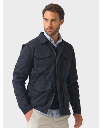 Sahariana Azul Marino