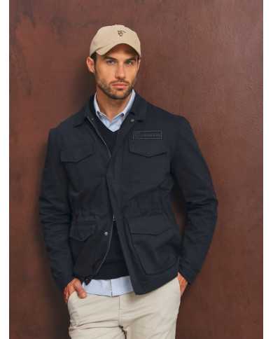 Sahariana Azul Marino