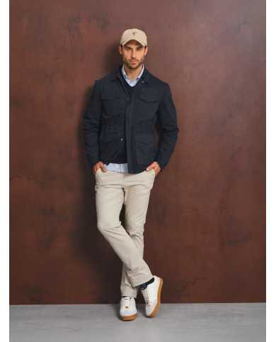 Sahariana Azul Marino