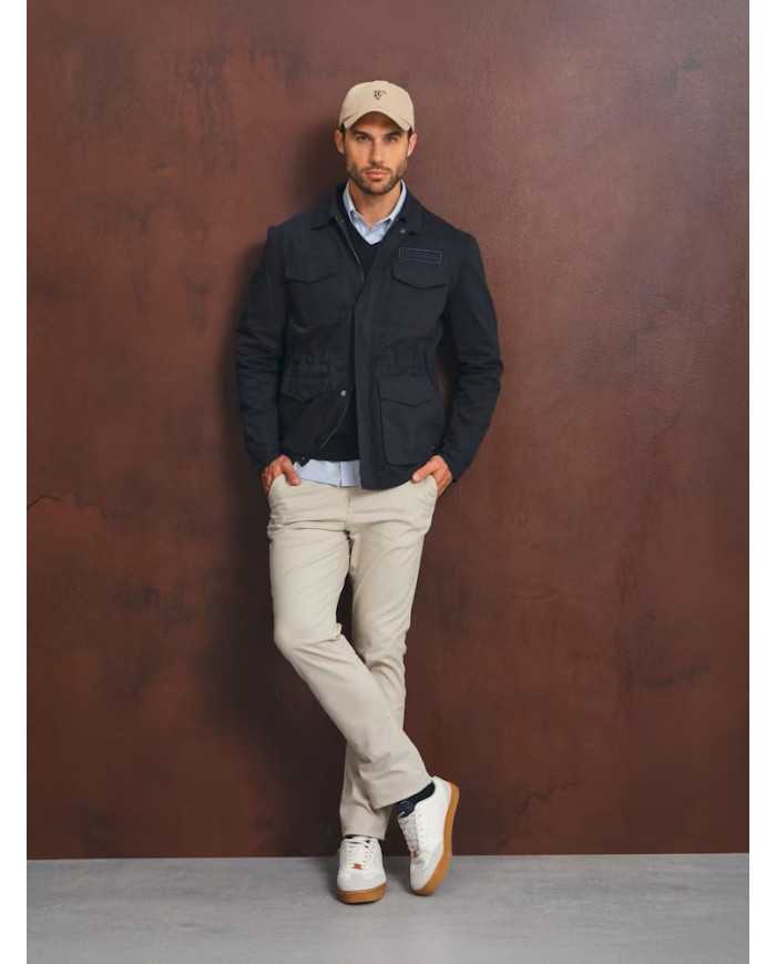 Sahariana Azul Marino