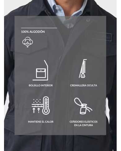 Sahariana Azul Marino