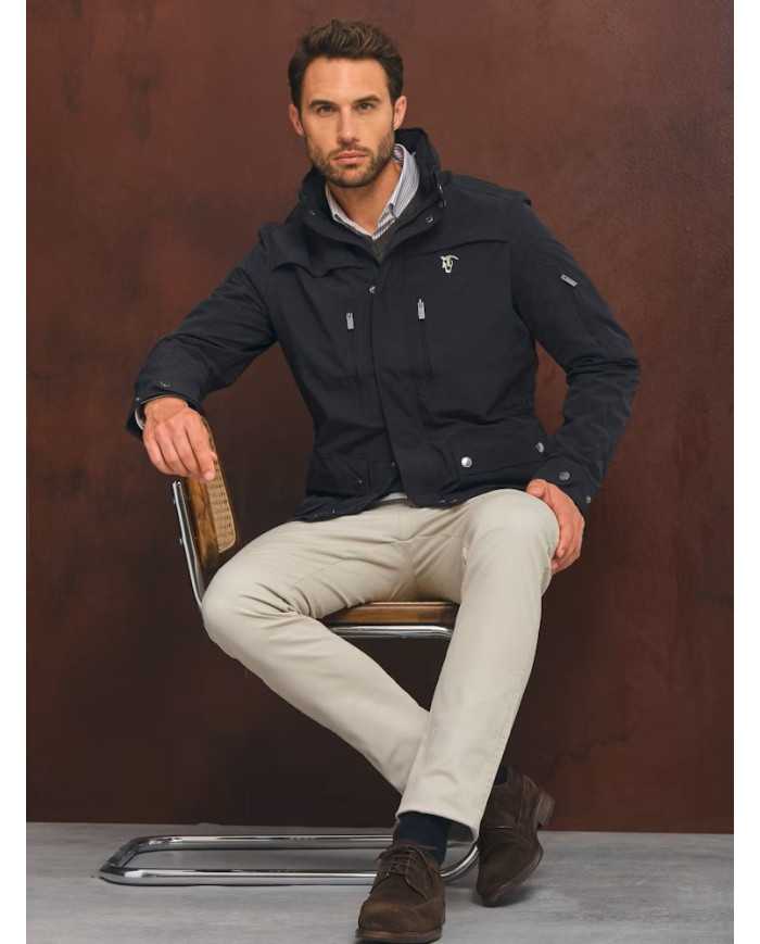 Parka Técnica Azul Marino