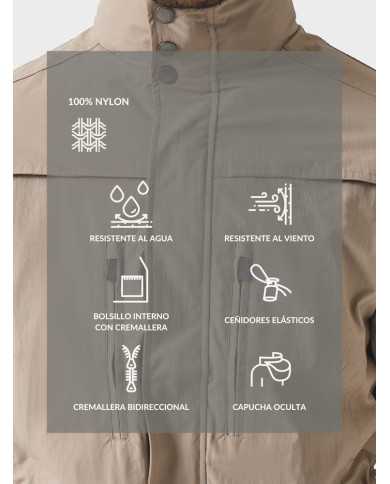 Parka Técnica Beige