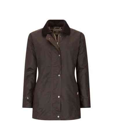 Victoria Ladies Wax Jacket Marrón