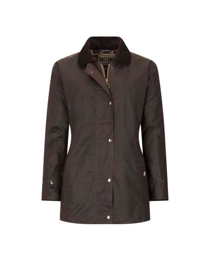 Victoria Ladies Wax Jacket Marrón