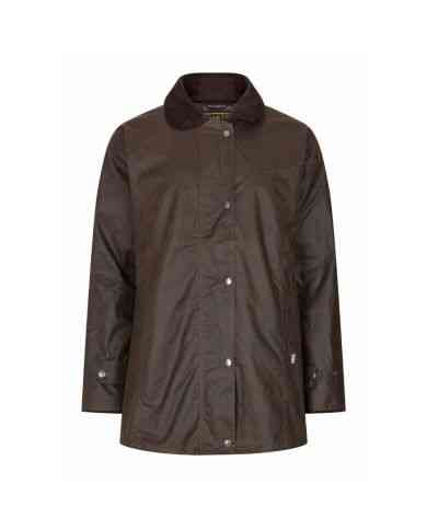 Victoria Ladies Wax Jacket Marrón