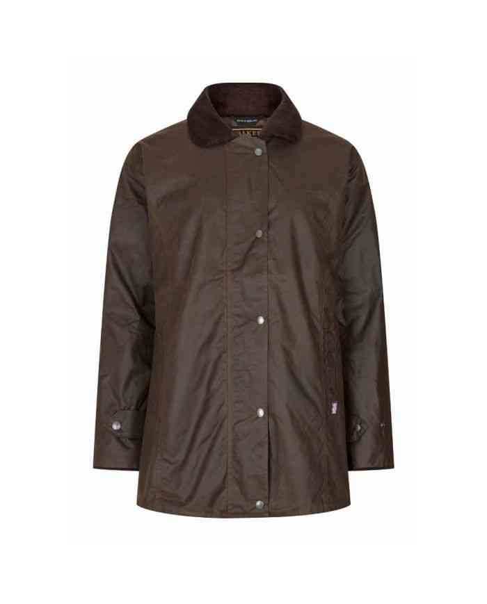 Victoria Ladies Wax Jacket Marrón