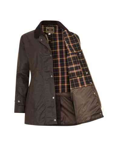 Victoria Ladies Wax Jacket Marrón