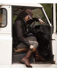 Victoria Ladies Wax Jacket Marrón