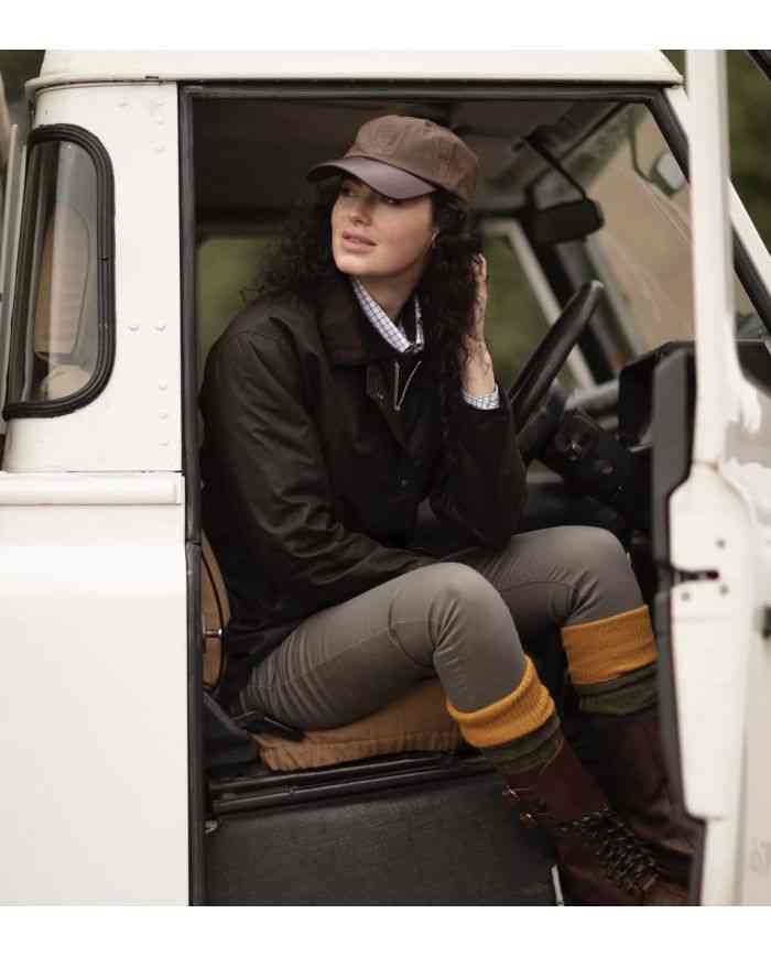 Victoria Ladies Wax Jacket Marrón