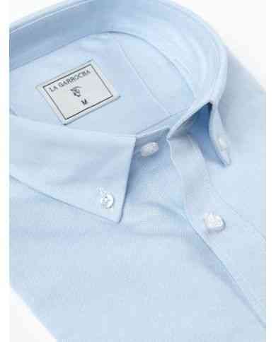 Camisa Oxford Celeste