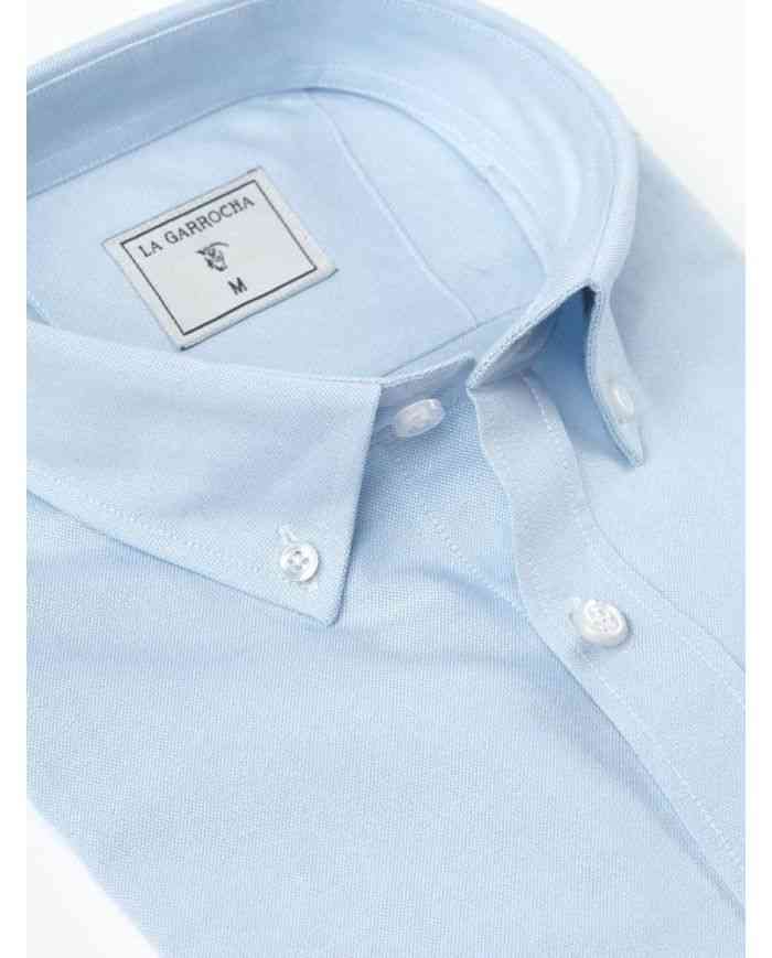 Camisa Oxford Celeste
