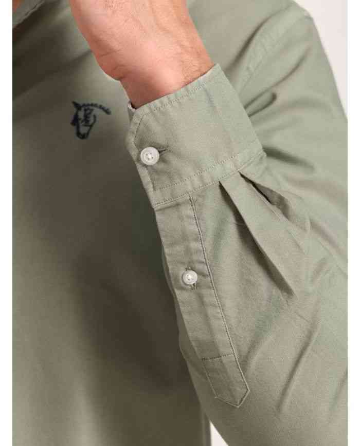 Camisa Garmed Dyed Basil