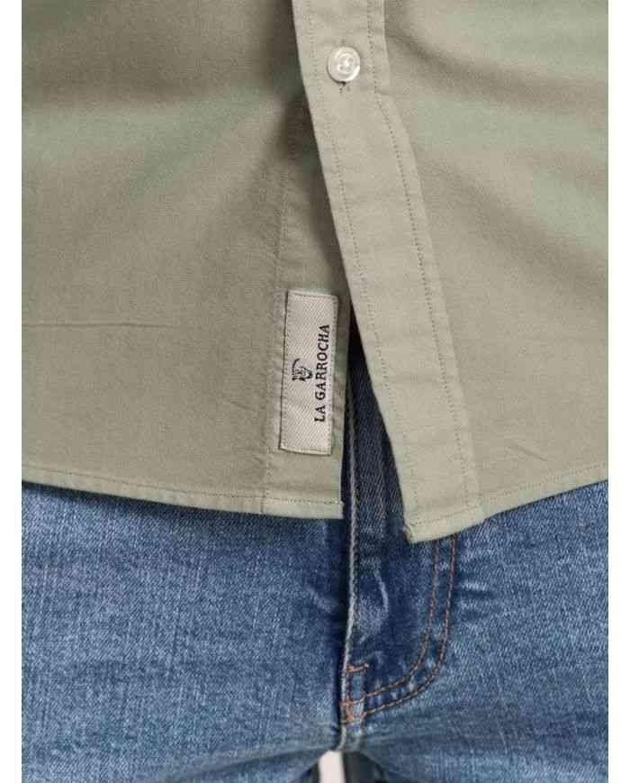 Camisa Garmed Dyed Basil