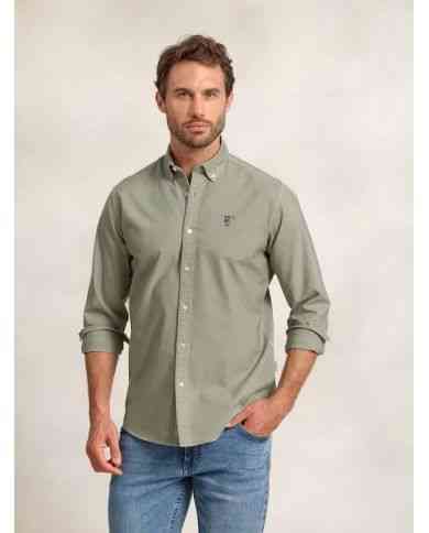 Camisa Garmed Dyed Basil