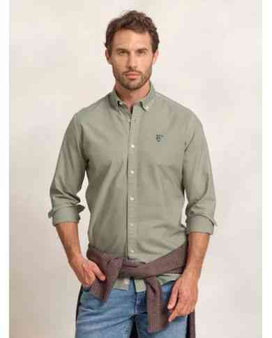 Camisa Garmed Dyed Basil