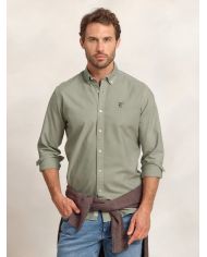 Camisa Garmed Dyed Basil