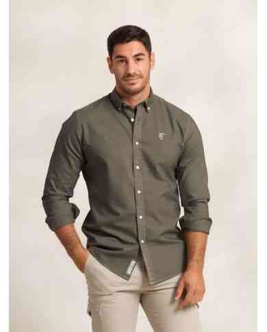 Camisa Garmed Dyed Oliva