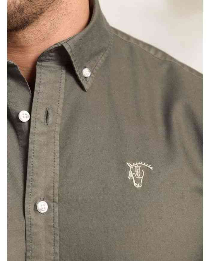 Camisa Garmed Dyed Oliva