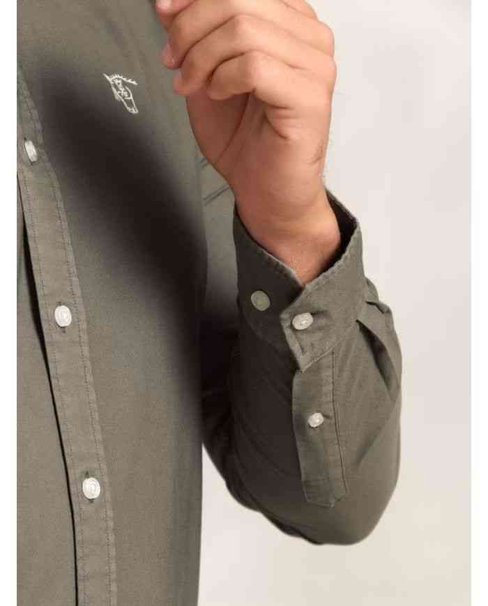 Camisa Garmed Dyed Oliva