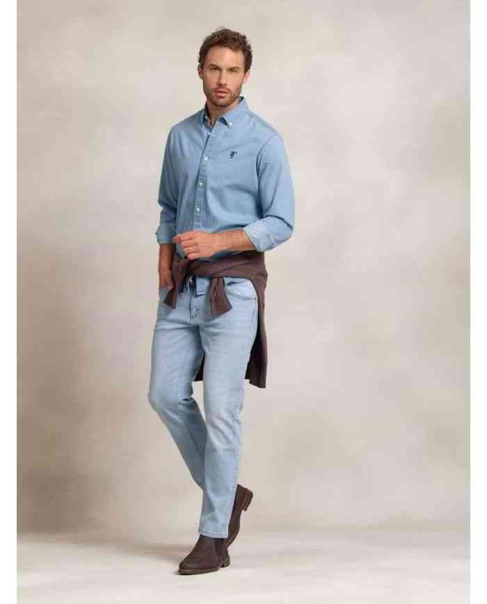 Camisa Denim Azul Claro