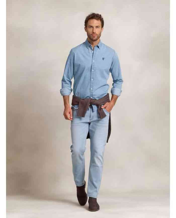 Camisa Denim Azul Claro