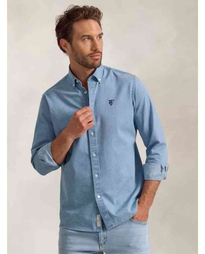 Camisa Denim Azul Claro