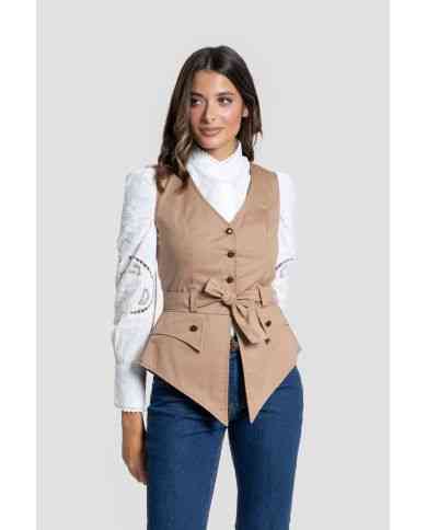 Chaleco Romeria Camel