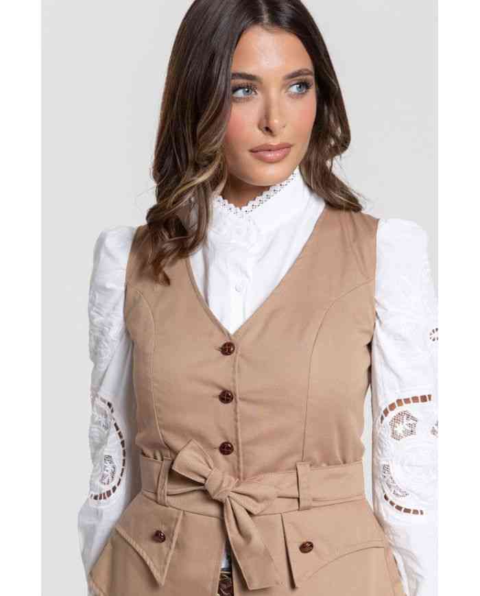 Chaleco Romeria Camel